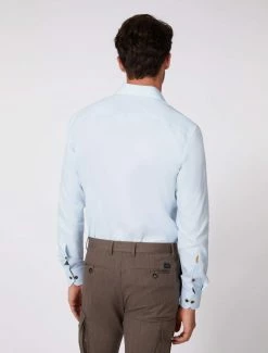 Cavallaro Napoli Gilando Overhemd Blauw -Cavallaro Napoli Shop 110225032 600007 12 positie 25 637