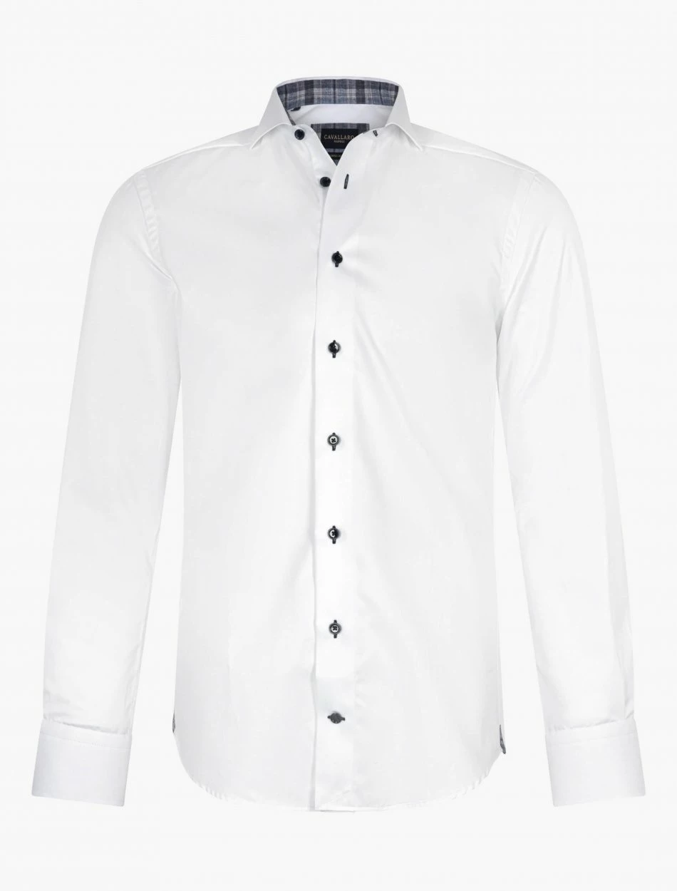 Cavallaro Napoli Feddori Overhemd Wit 7 Cavallaro Napoli Feddori Overhemd Wit - Afbeelding 7