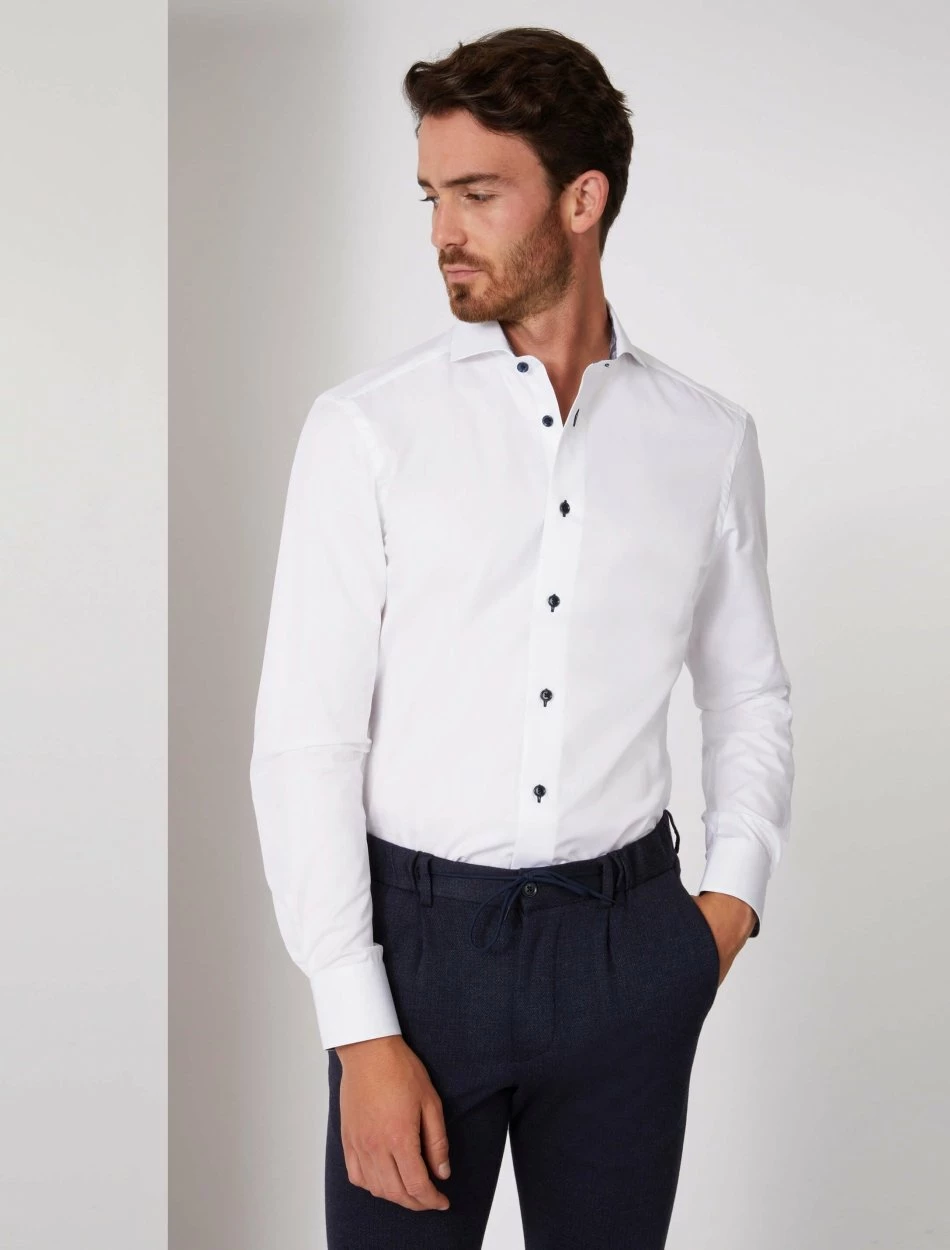 Cavallaro Napoli Feddori Overhemd Wit 5 Cavallaro Napoli Feddori Overhemd Wit - Afbeelding 5