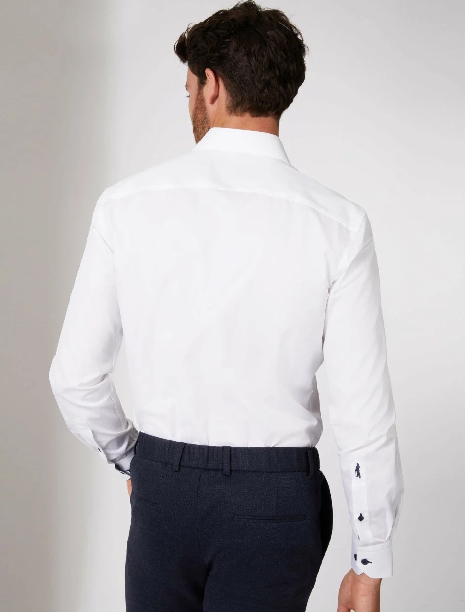 Cavallaro Napoli Feddori Overhemd Wit 4 Cavallaro Napoli Feddori Overhemd Wit - Afbeelding 4