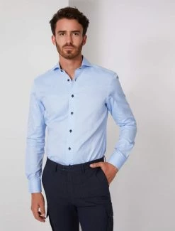 Cavallaro Napoli Santiddo Overhemd Blauw