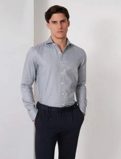 Cavallaro Napoli Fabiano Overhemd Brown / White (857101)