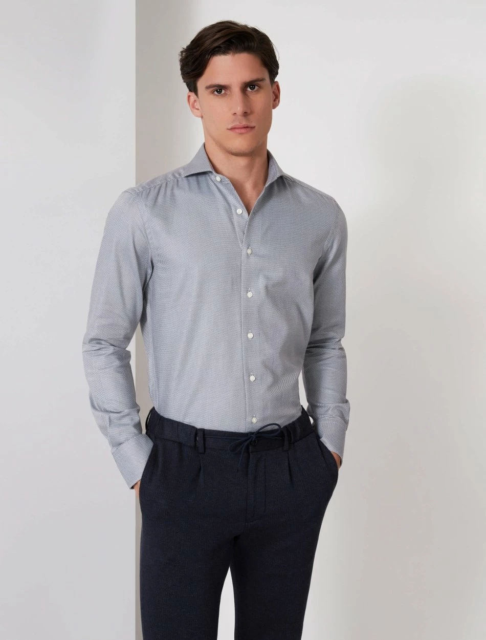 Cavallaro Napoli Fabiano Overhemd Brown / White (857101) 1 Cavallaro Napoli Fabiano Overhemd Brown / White (857101)