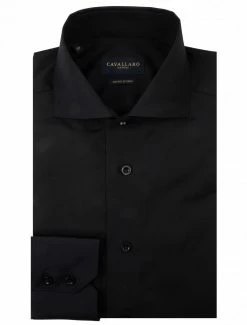 Cavallaro Napoli NOS Nero Overhemd Zwart -Cavallaro Napoli Shop 110999043 999000 01 positie 102c20voorkant 749
