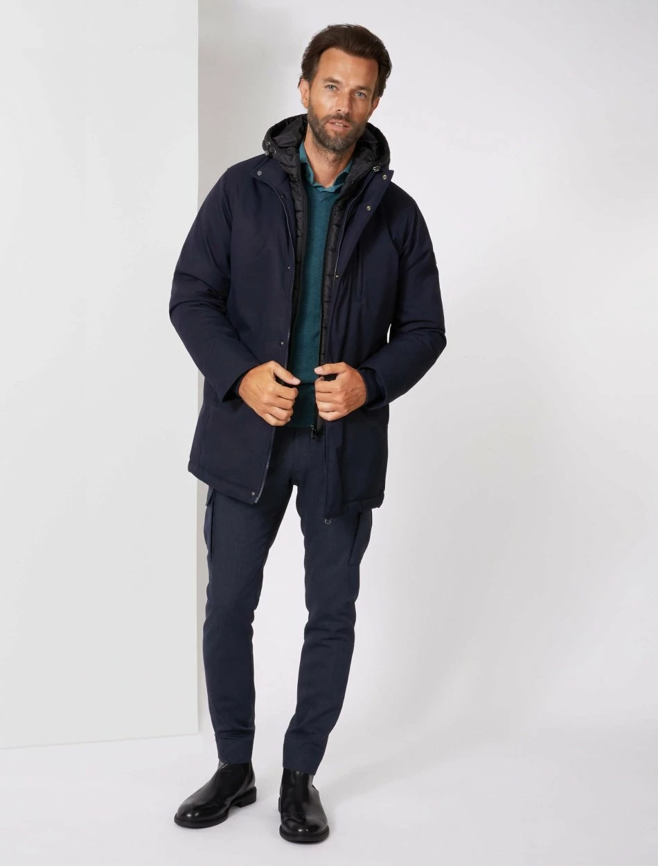 Cavallaro Napoli Trentino Parka Donkerblauw 2 Cavallaro Napoli Trentino Parka Donkerblauw - Afbeelding 2