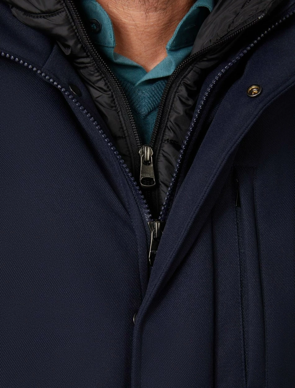 Cavallaro Napoli Trentino Parka Donkerblauw 3 Cavallaro Napoli Trentino Parka Donkerblauw - Afbeelding 3