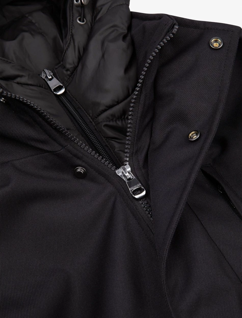 Cavallaro Napoli Trentino Parka Zwart 9 Cavallaro Napoli Trentino Parka Zwart - Afbeelding 9