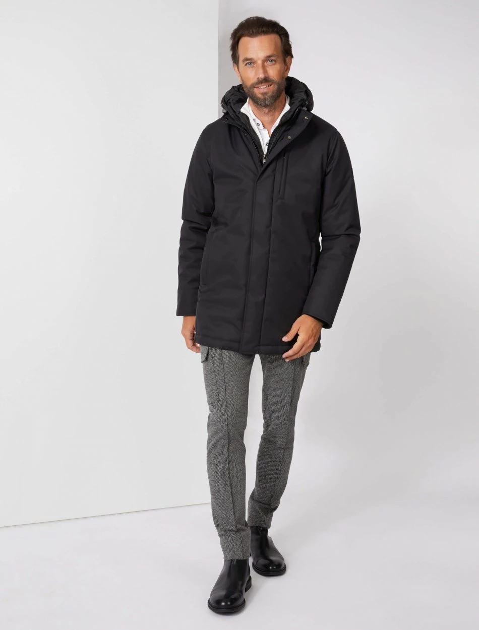 Cavallaro Napoli Trentino Parka Zwart 6 Cavallaro Napoli Trentino Parka Zwart - Afbeelding 6