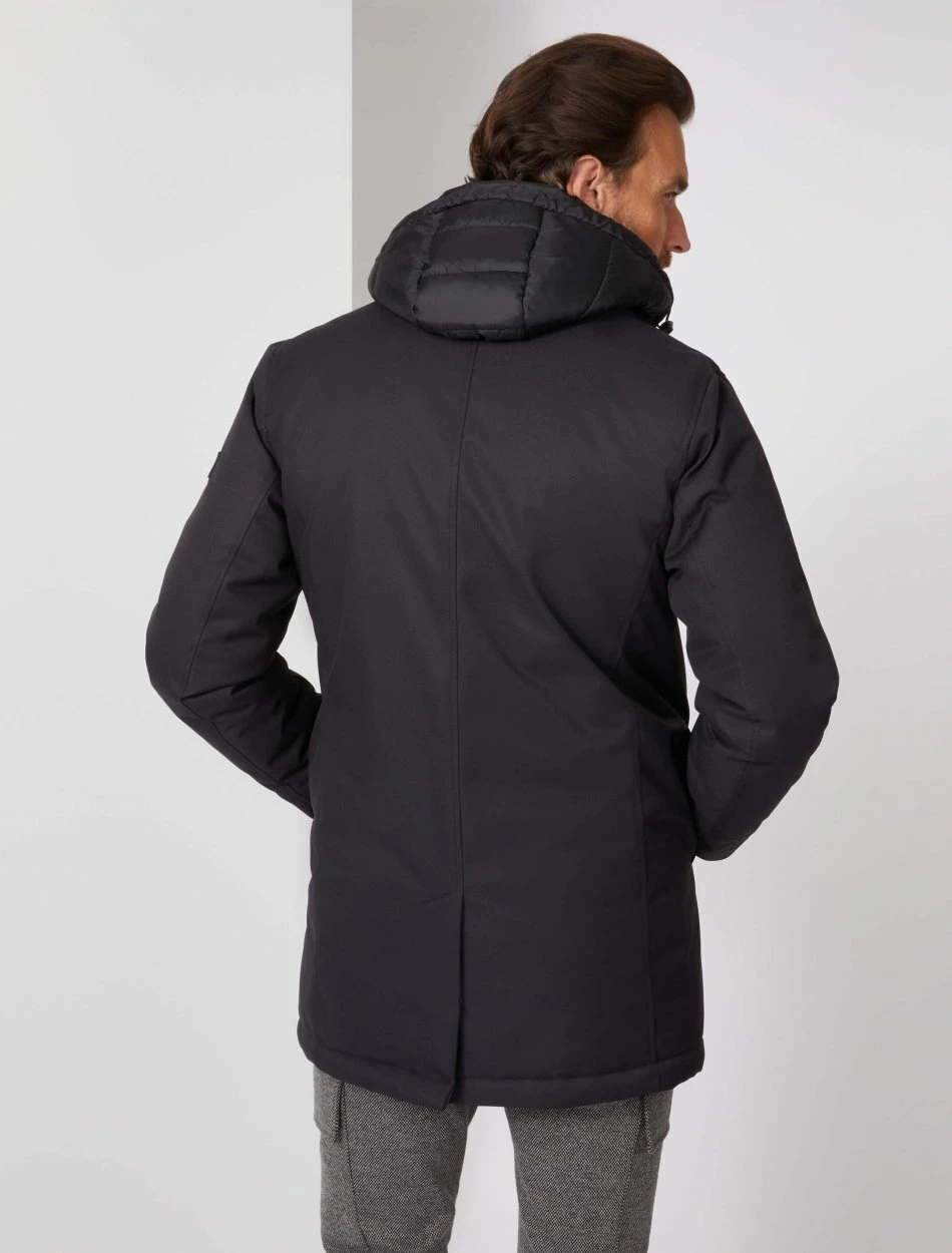 Cavallaro Napoli Trentino Parka Zwart 4 Cavallaro Napoli Trentino Parka Zwart - Afbeelding 4