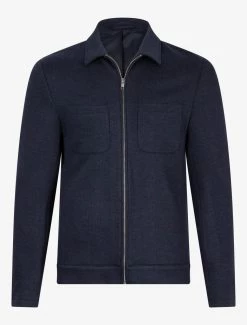 Cavallaro Napoli Severino Zip Colbert Donkerblauw -Cavallaro Napoli Shop 113225006 699907 01 positie 402c20voorkant 31