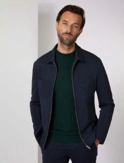 Cavallaro Napoli Severino Zip Colbert Donkerblauw -Cavallaro Napoli Shop 113225006 699907 06 positie 30 58