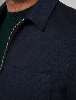 Cavallaro Napoli Severino Zip Colbert Donkerblauw -Cavallaro Napoli Shop 113225006 699907 11 positie 20 48