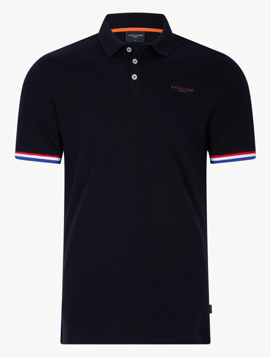 Cavallaro Napoli Spello Polo Donkerblauw 1 Cavallaro Napoli Spello Polo Donkerblauw