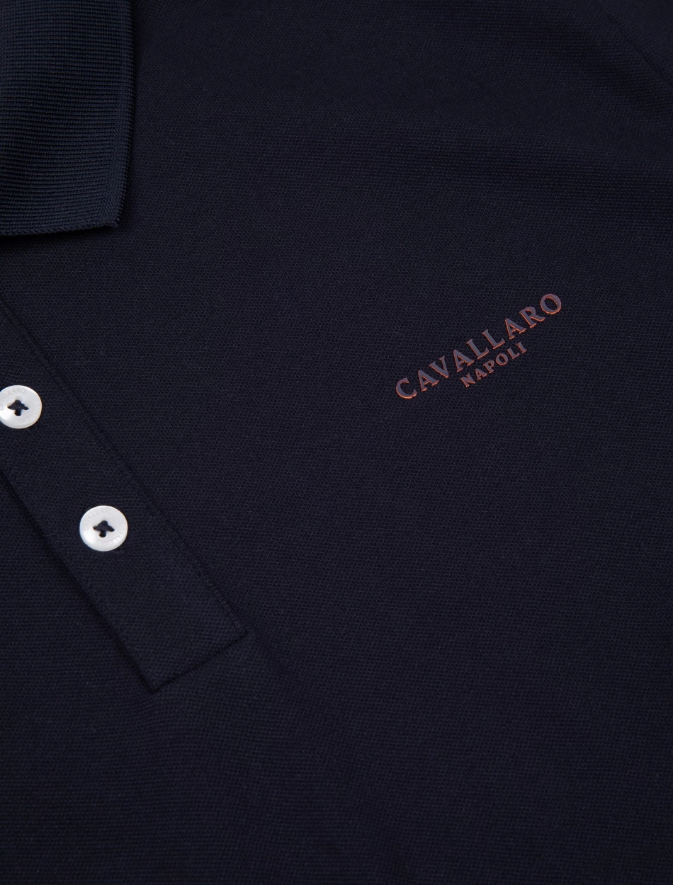 Cavallaro Napoli Spello Polo Donkerblauw 3 Cavallaro Napoli Spello Polo Donkerblauw - Afbeelding 3