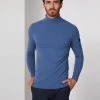 Cavallaro Napoli Baliani Long Sleeve Roll Neck Blauw