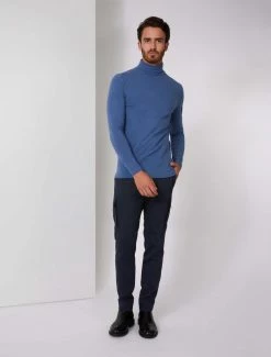 Cavallaro Napoli Baliani Long Sleeve Roll Neck Blauw -Cavallaro Napoli Shop 117225003 650000 05 positie 35 778