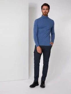 Cavallaro Napoli Baliani Long Sleeve Roll Neck Blauw -Cavallaro Napoli Shop 117225003 650000 10 positie 10 905