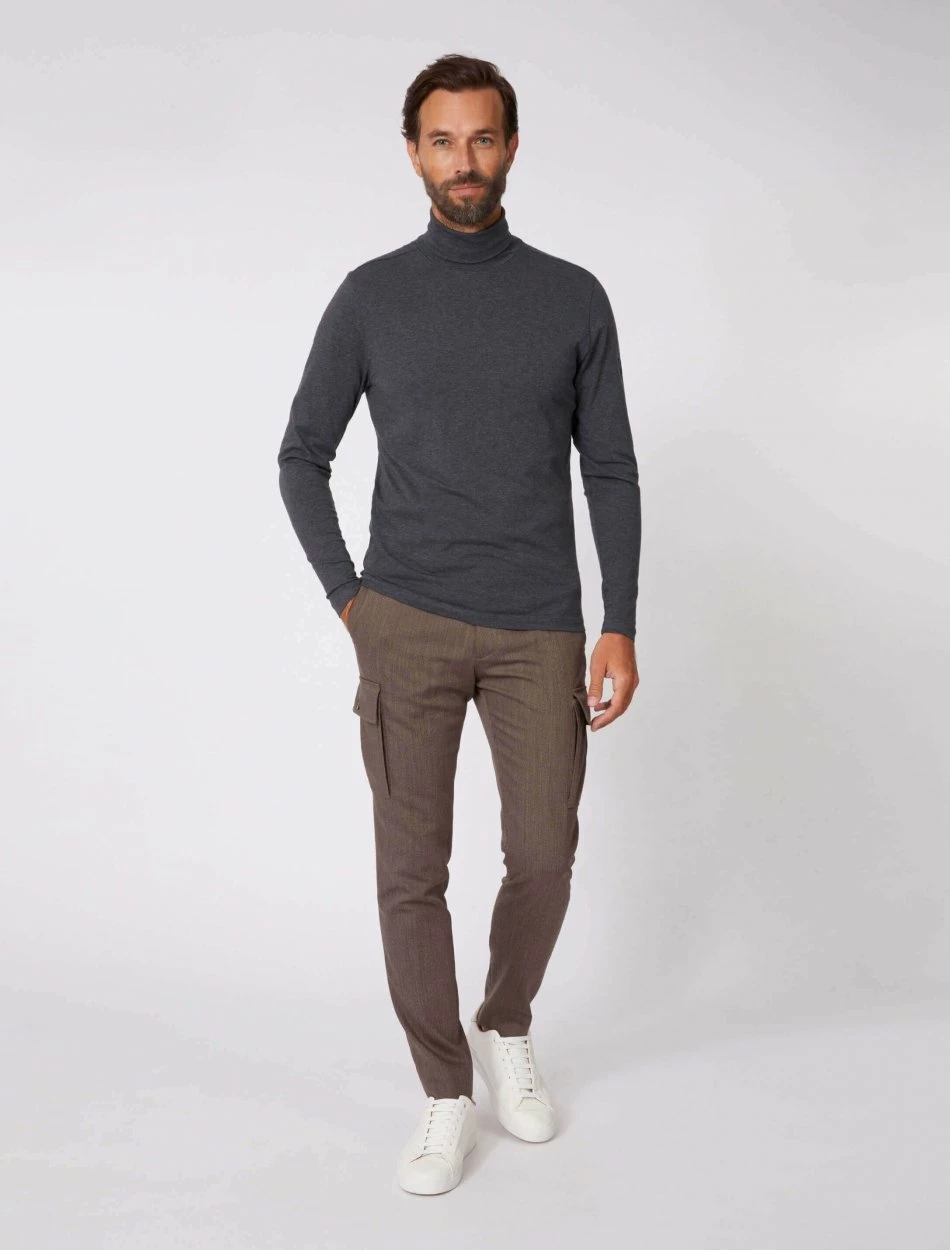 Cavallaro Napoli Baliani Long Sleeve Roll Neck Donkergrijs 6 Cavallaro Napoli Baliani Long Sleeve Roll Neck Donkergrijs - Afbeelding 6