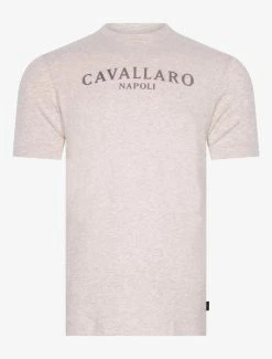 Cavallaro Napoli Terro T-shirt Off White -Cavallaro Napoli Shop 117225005 120000 01 positie 402c20voorkant 114