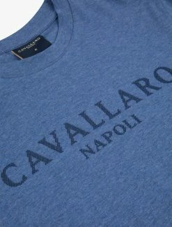 Cavallaro Napoli Terro T-shirt Blauw 11 Cavallaro Napoli Terro T-shirt Blauw -Cavallaro Napoli Shop 117225005 650000 03 positie 60 130