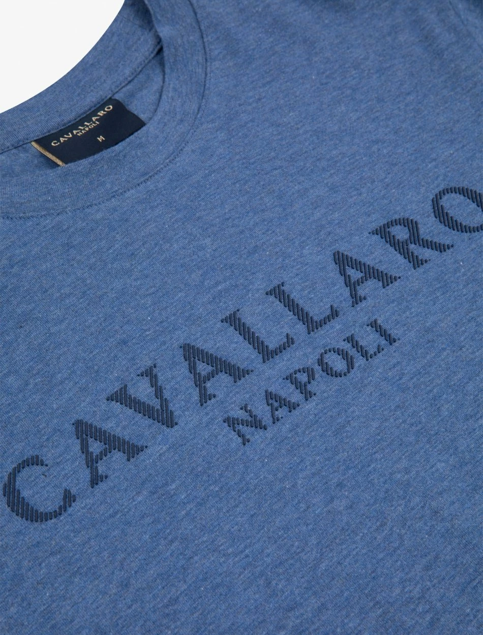 Cavallaro Napoli Terro T-shirt Blauw 6 Cavallaro Napoli Terro T-shirt Blauw - Afbeelding 6