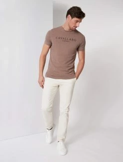 Cavallaro Napoli Terro T-shirt Taupe -Cavallaro Napoli Shop 117225005 840000 06 positie 30 143