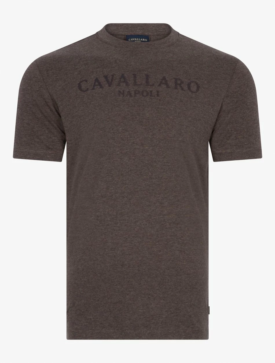 Cavallaro Napoli Terro T-shirt Bruin 6 Cavallaro Napoli Terro T-shirt Bruin - Afbeelding 6