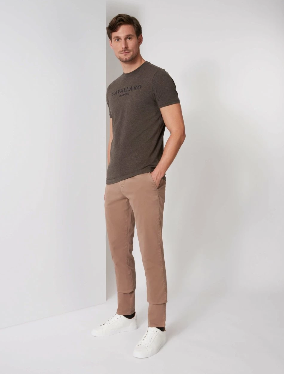 Cavallaro Napoli Terro T-shirt Bruin 5 Cavallaro Napoli Terro T-shirt Bruin - Afbeelding 5