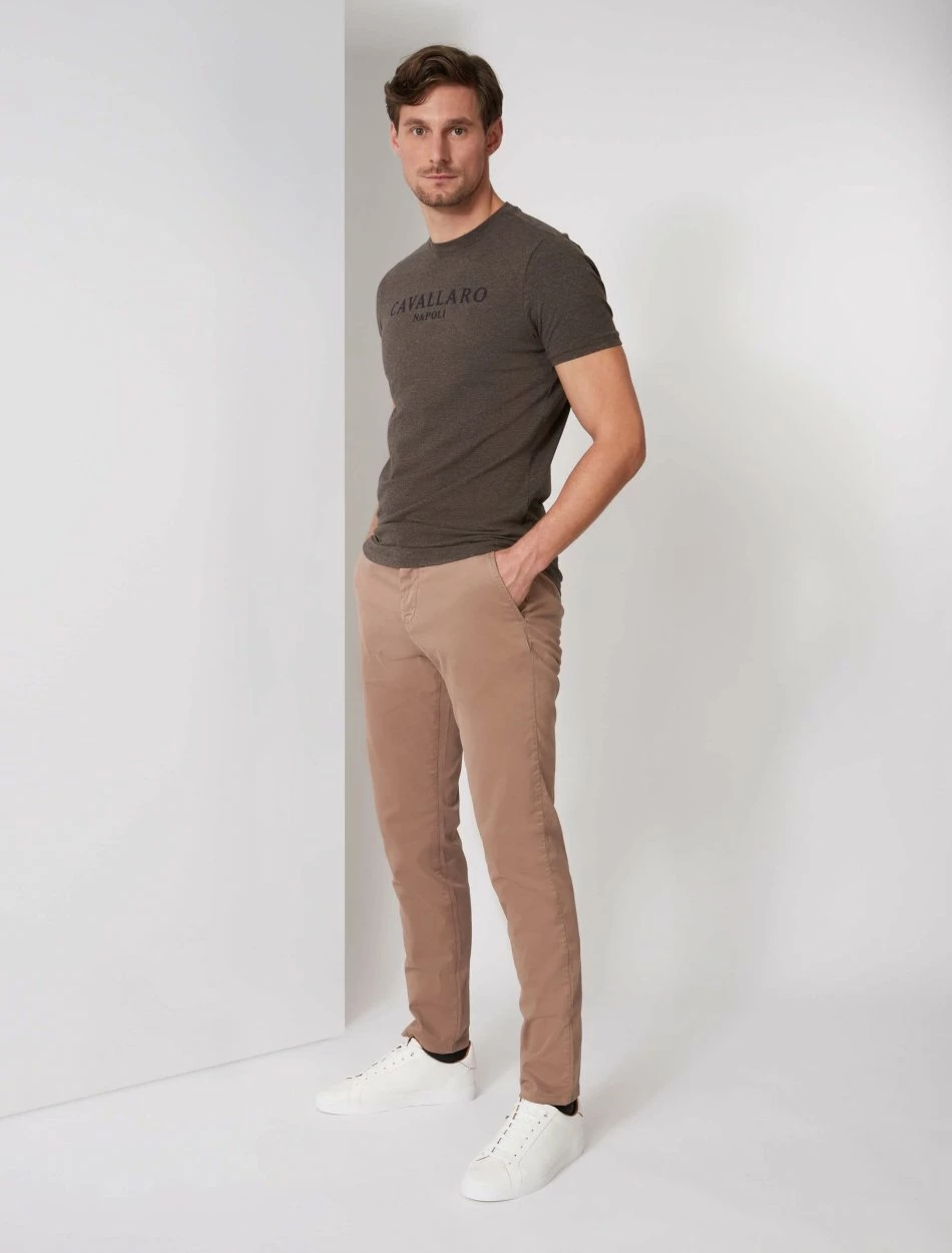 Cavallaro Napoli Terro T-shirt Bruin 2 Cavallaro Napoli Terro T-shirt Bruin - Afbeelding 2