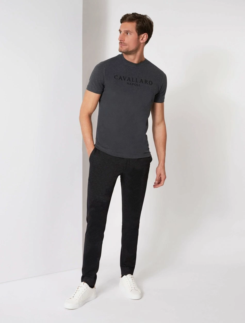 Cavallaro Napoli Terro T-shirt Donkergrijs 2 Cavallaro Napoli Terro T-shirt Donkergrijs - Afbeelding 2