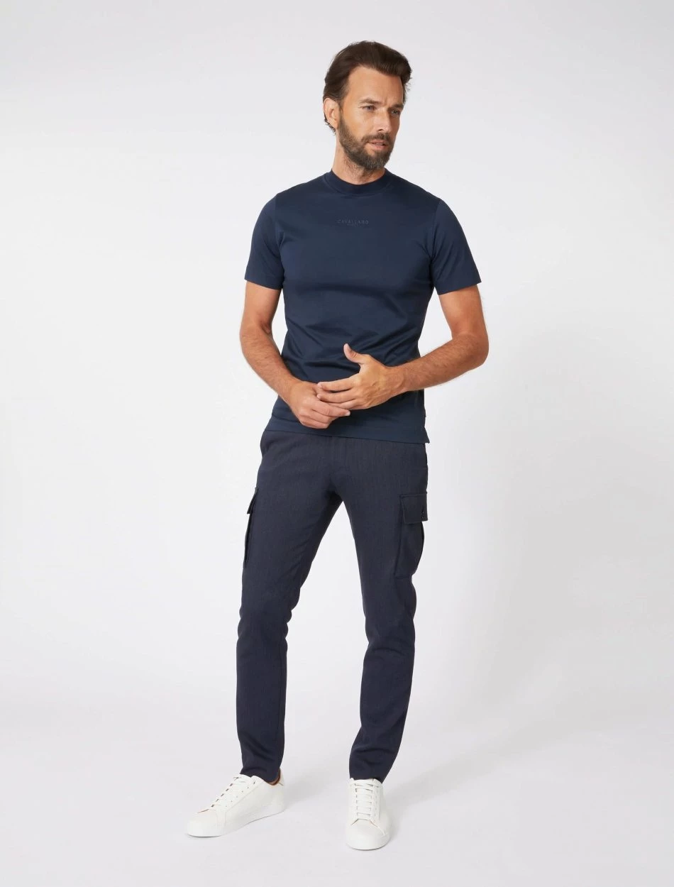 Cavallaro Napoli Chiavari T-shirt Donkerblauw 6 Cavallaro Napoli Chiavari T-shirt Donkerblauw - Afbeelding 6