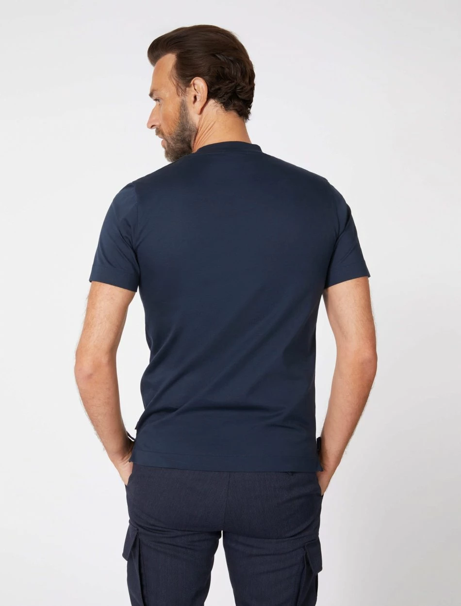 Cavallaro Napoli Chiavari T-shirt Donkerblauw 4 Cavallaro Napoli Chiavari T-shirt Donkerblauw - Afbeelding 4