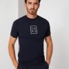 Cavallaro Napoli Dario T-shirt Donkerblauw