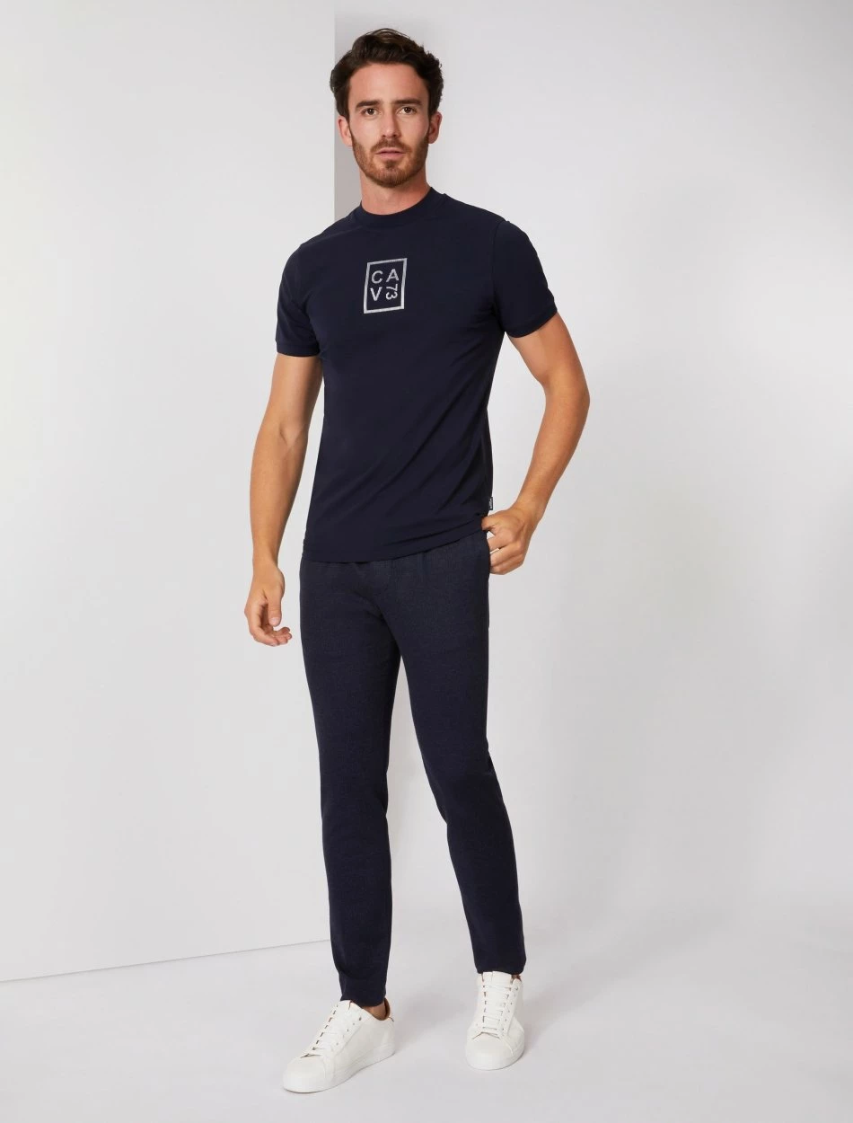 Cavallaro Napoli Dario T-shirt Donkerblauw 5 Cavallaro Napoli Dario T-shirt Donkerblauw - Afbeelding 5