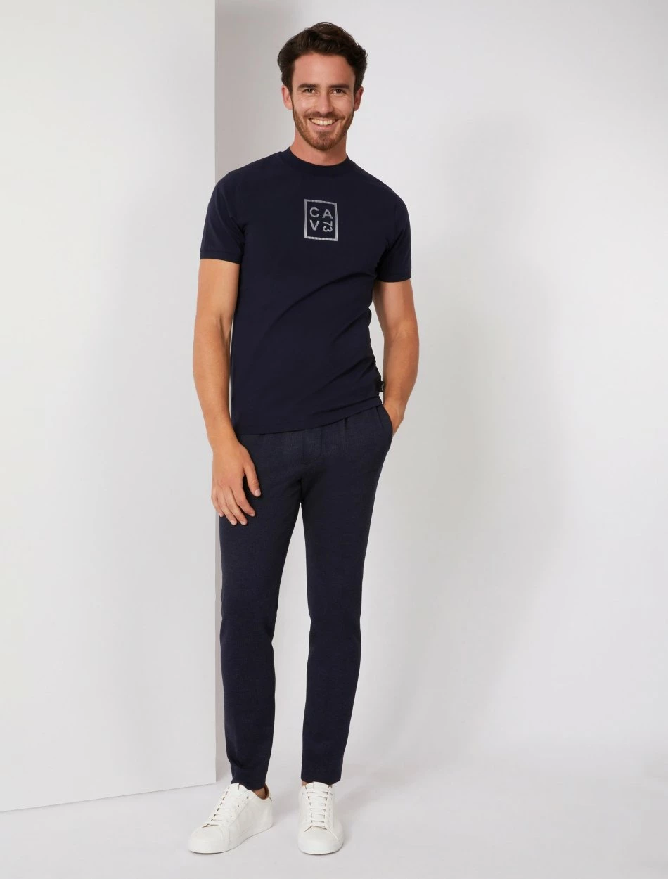 Cavallaro Napoli Dario T-shirt Donkerblauw 2 Cavallaro Napoli Dario T-shirt Donkerblauw - Afbeelding 2