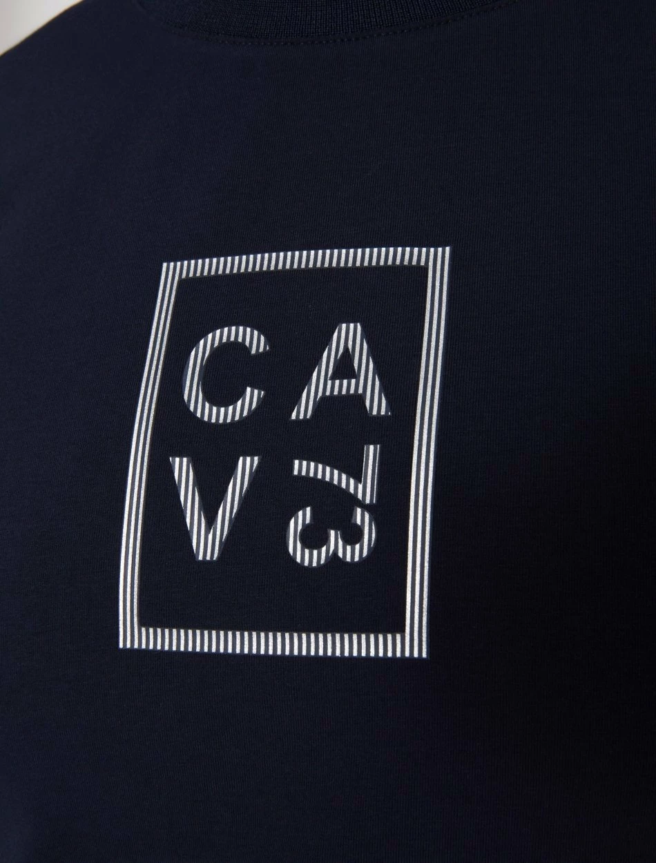 Cavallaro Napoli Dario T-shirt Donkerblauw 3 Cavallaro Napoli Dario T-shirt Donkerblauw - Afbeelding 3