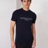 Cavallaro Napoli Terra Reflo T-shirt Donkerblauw