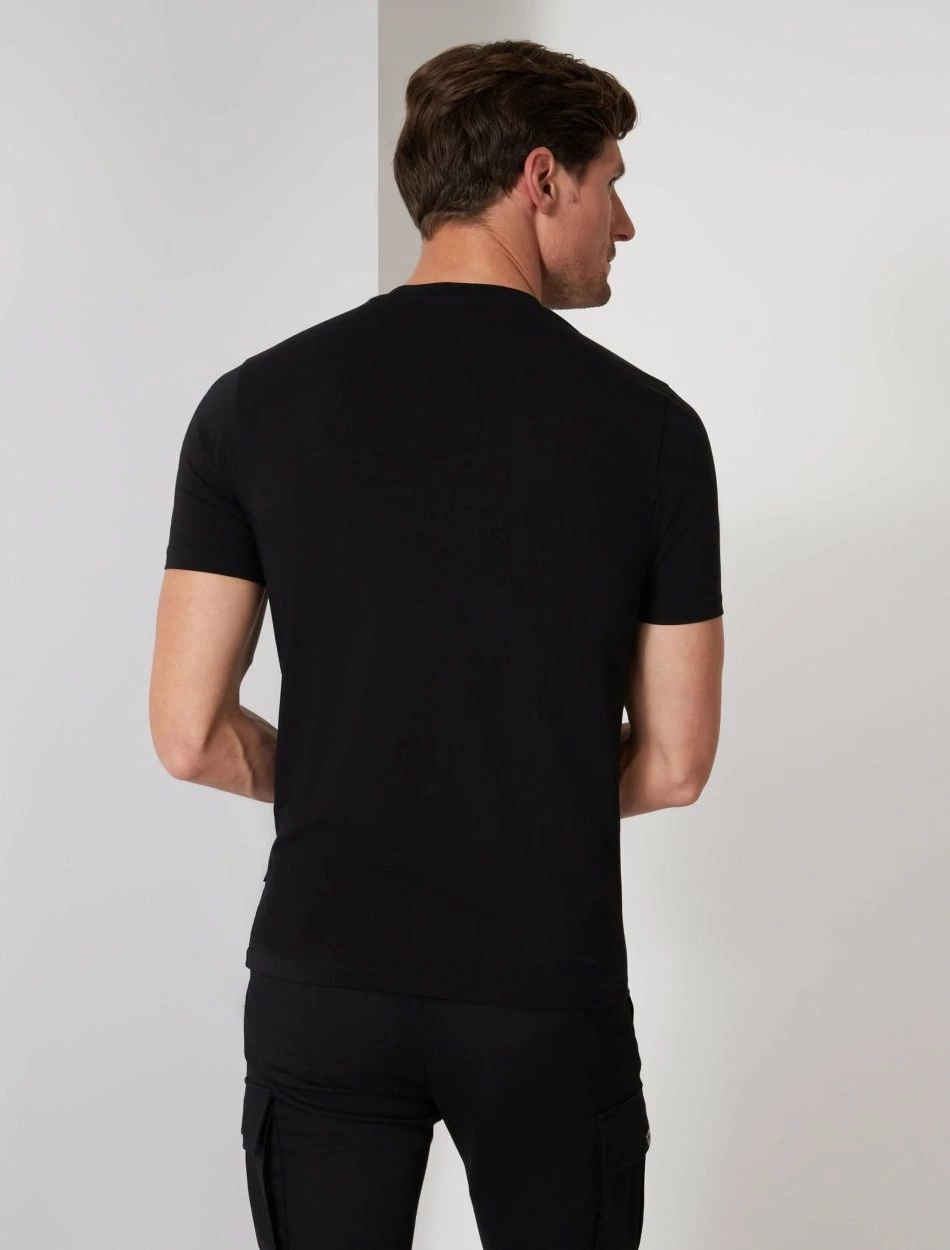 Cavallaro Napoli Terra Reflo T-shirt Zwart 4 Cavallaro Napoli Terra Reflo T-shirt Zwart - Afbeelding 4