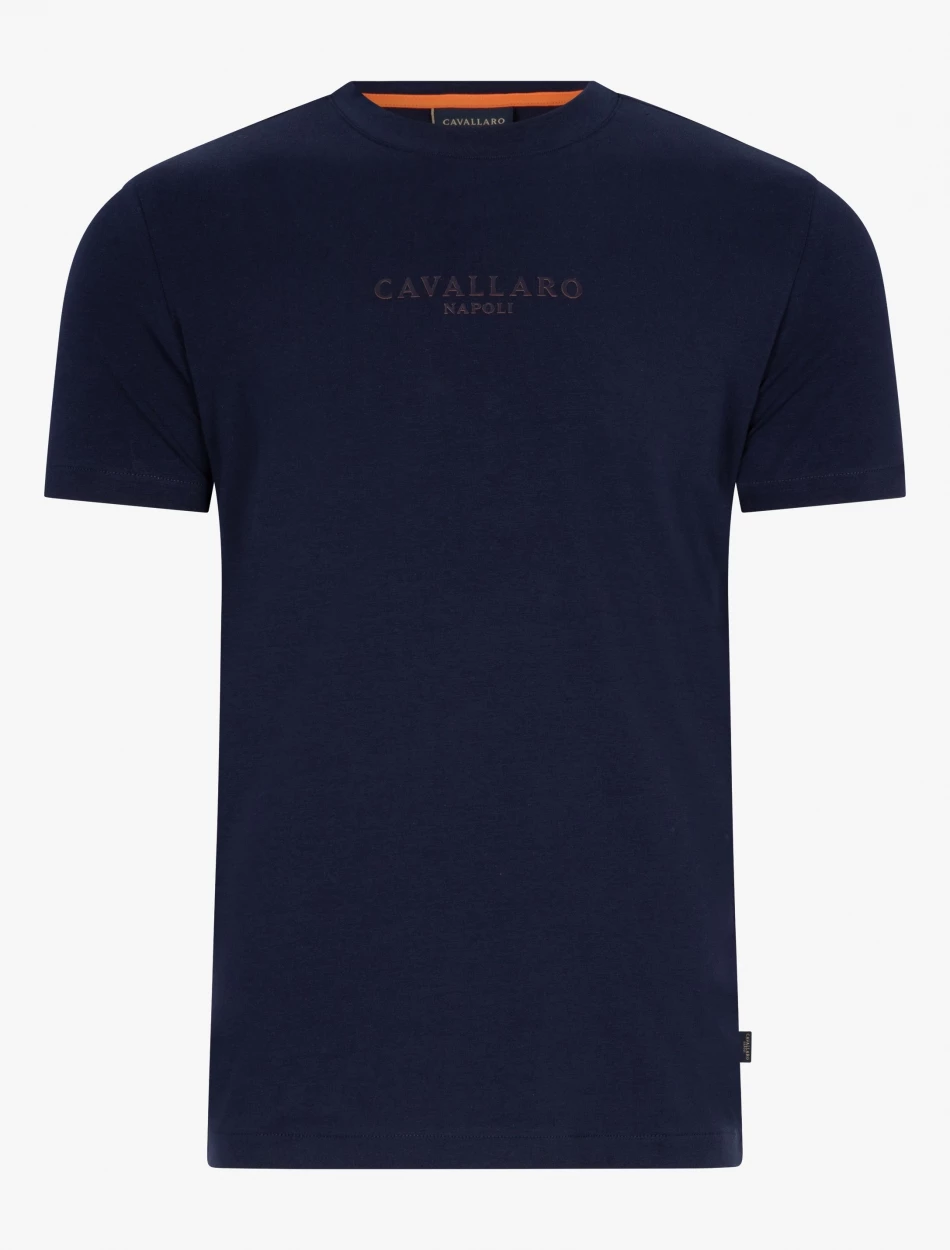 Cavallaro Napoli Spello T-shirt Donkerblauw 1 Cavallaro Napoli Spello T-shirt Donkerblauw