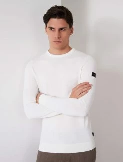 Cavallaro Napoli Merino R-neck Trui Off White