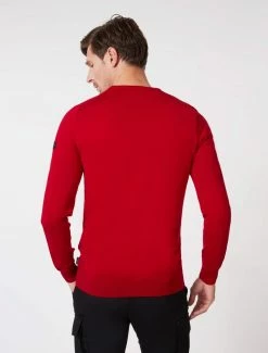 Cavallaro Napoli Merino R-neck Trui Rood 10 Cavallaro Napoli Merino R-neck Trui Rood -Cavallaro Napoli Shop 118225000 460000 12 positie 25 97