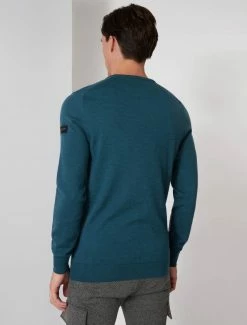 Cavallaro Napoli Merino R-neck Trui Donkergroen -Cavallaro Napoli Shop 118225000 599000 12 positie 25 389