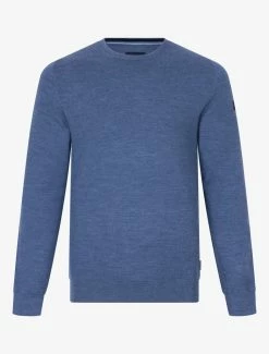 Cavallaro Napoli Merino R-neck Trui Blauw -Cavallaro Napoli Shop 118225000 650000 01 positie 402c20voorkant 549