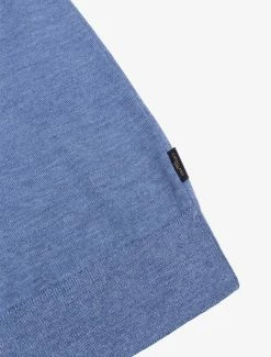 Cavallaro Napoli Merino R-neck Trui Blauw -Cavallaro Napoli Shop 118225000 650000 03 positie 60 398