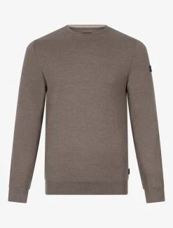 Cavallaro Napoli Merino R-neck Trui Taupe