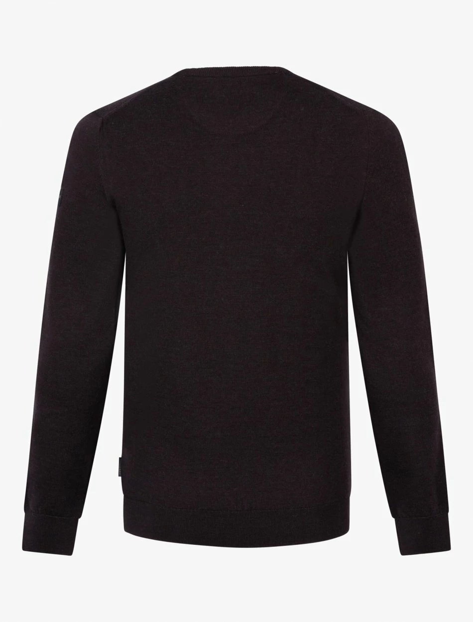 Cavallaro Napoli Merino R-neck Trui Bruin 6 Cavallaro Napoli Merino R-neck Trui Bruin - Afbeelding 6