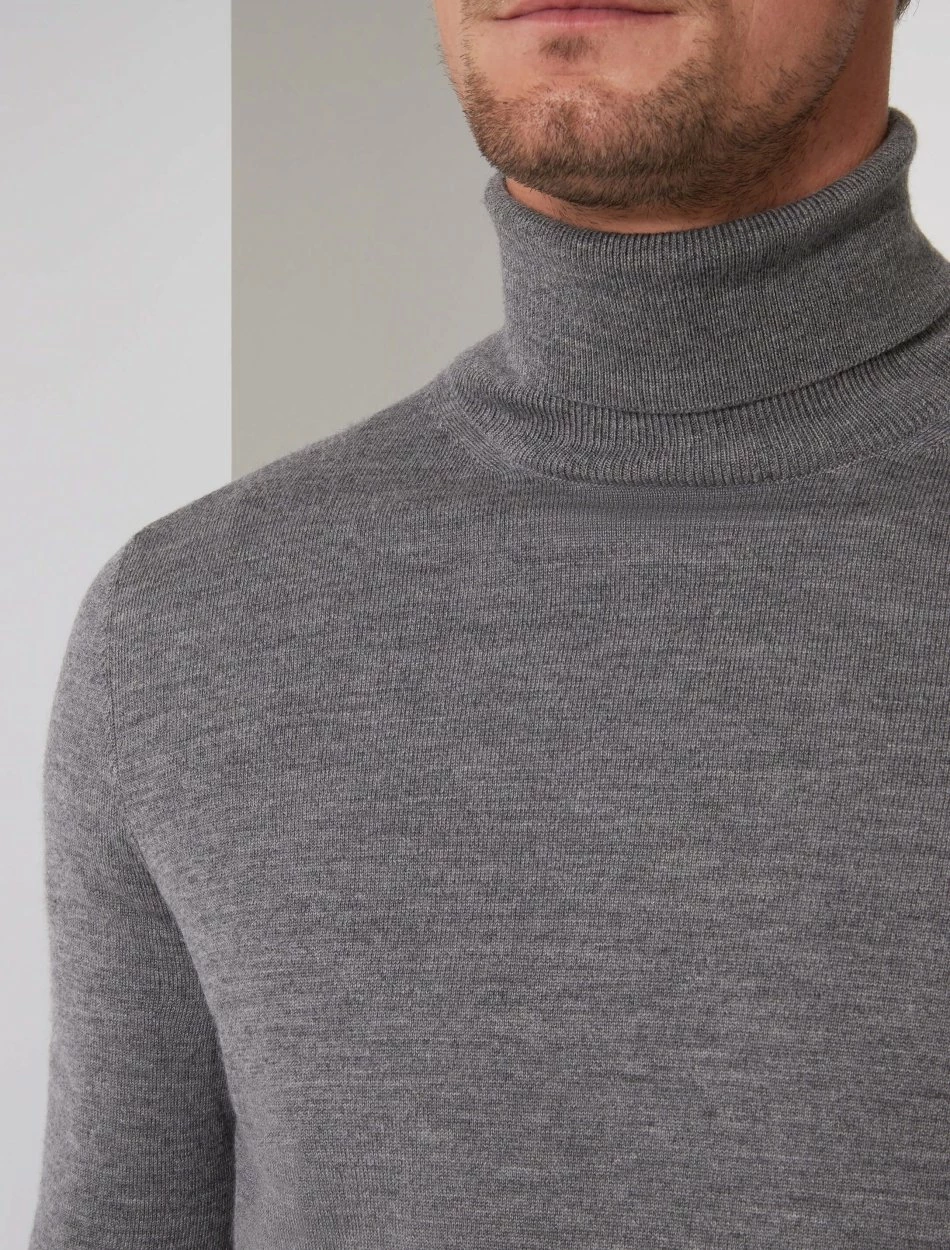 Cavallaro Napoli Merino Coltrui Grijs Melange 3 Cavallaro Napoli Merino Coltrui Grijs Melange - Afbeelding 3