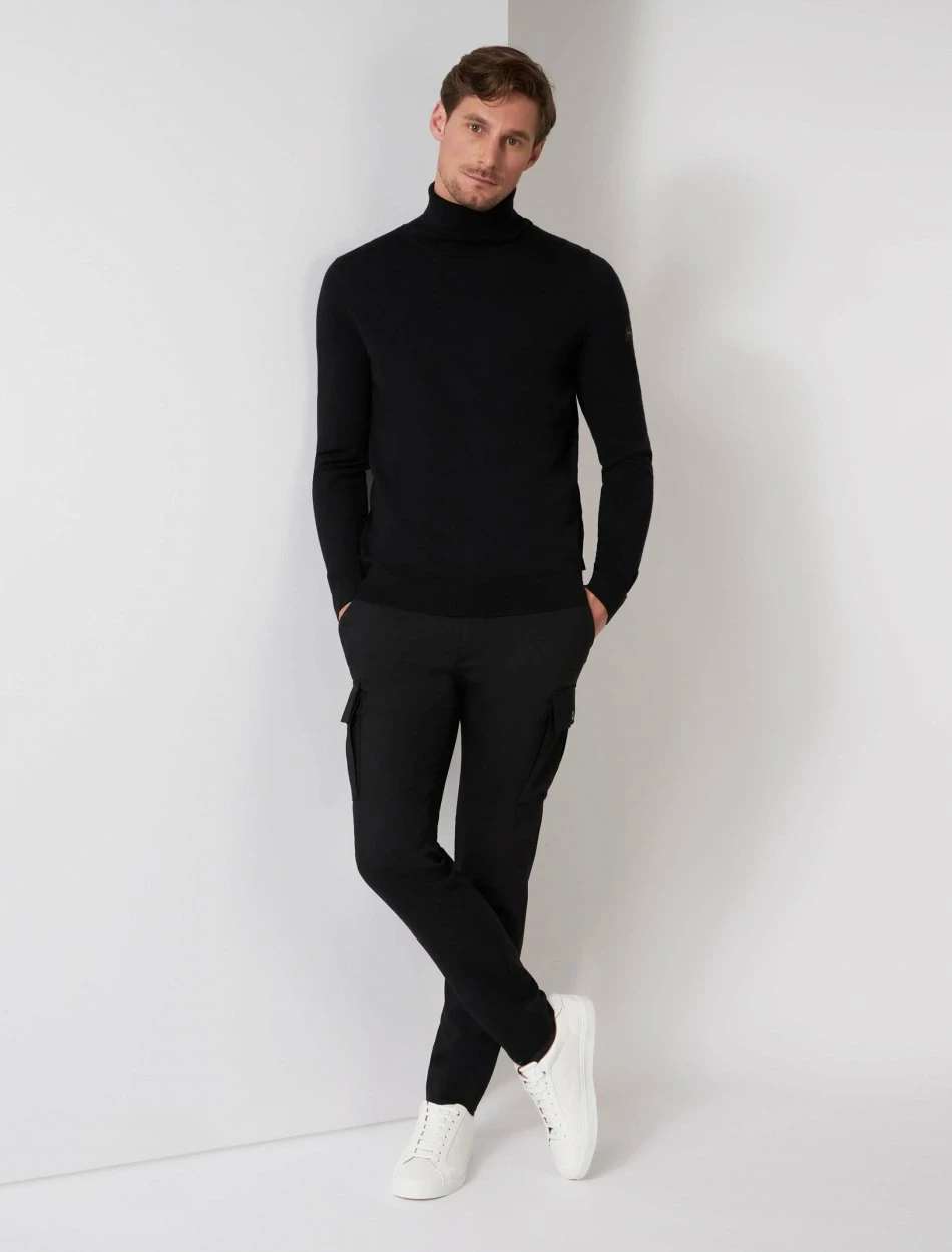 Cavallaro Napoli Merino Coltrui Zwart 2 Cavallaro Napoli Merino Coltrui Zwart - Afbeelding 2