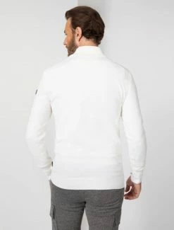 Cavallaro Napoli Merino Half Zip Trui Off White -Cavallaro Napoli Shop 118225002 120000 12 positie 25 243