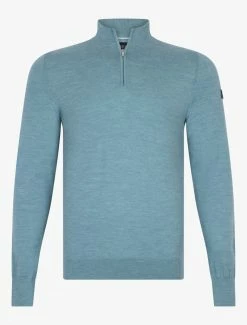 Cavallaro Napoli Merino Half Zip Trui Groen